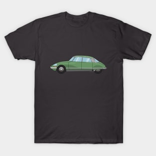 Citroen DS Green Illustration T-Shirt